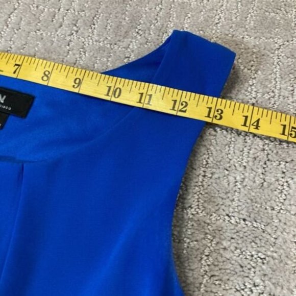 Scoop Neckline Dress W/ Woven/Elastic IN San Francisco Blue Soft - Picture 10 of 10